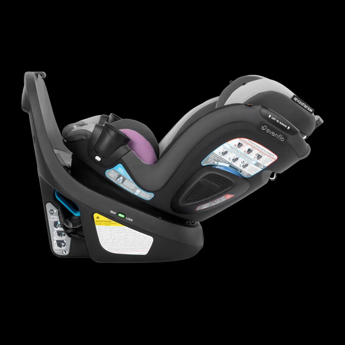 Revolve360 Slim 2-in-1 Rotational Car Seat with Quick Clean Cover
