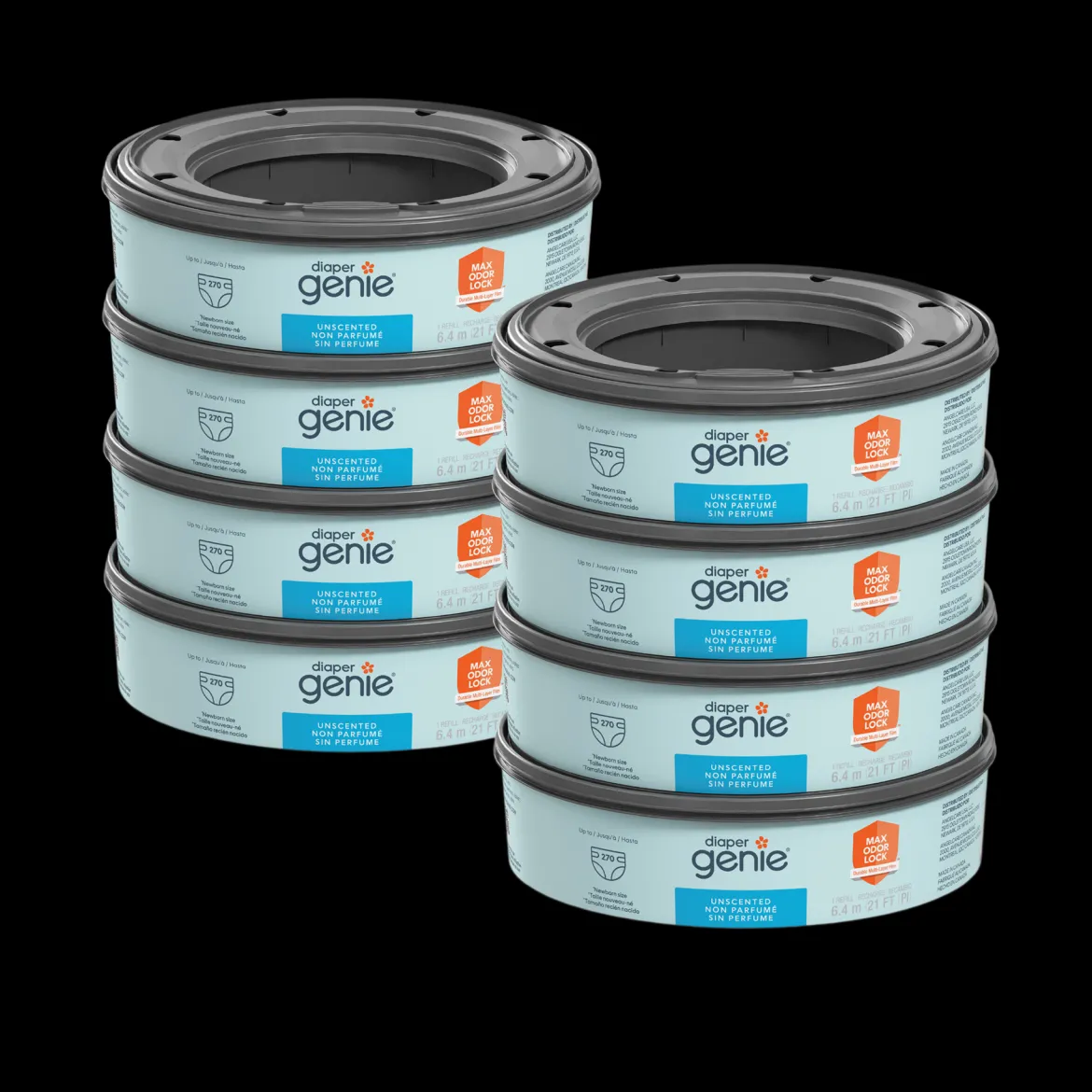 Round Refill Bags (8-Pack) - Compatible with Complete and Expressions Pails