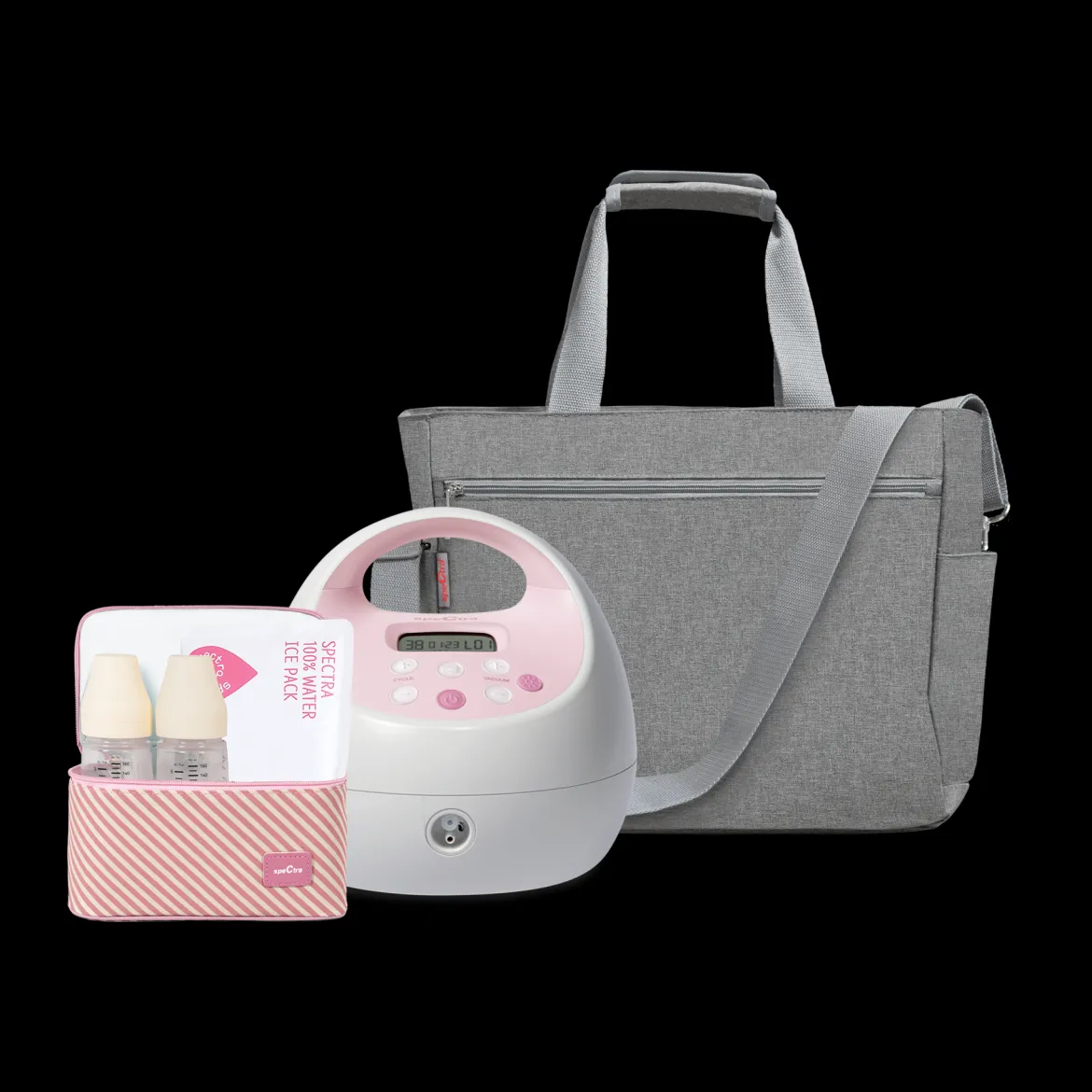 S2 Plus Electric Breast Pump with Tote Bag and Accessories