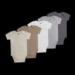 Short Sleeve Solid Organic Cotton Bodysuits (5 Pack)