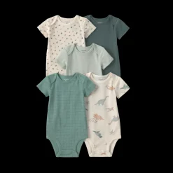 Short-Sleeve Bodysuits (5 Pack)