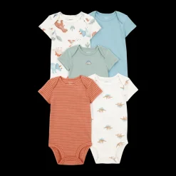 Short-Sleeve Bodysuits (5 Pack)