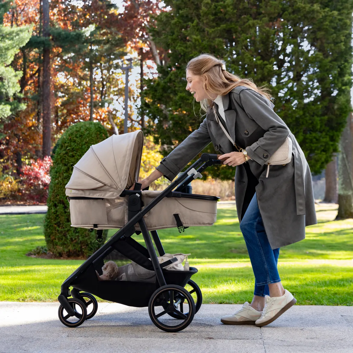 Shyft Intuiti+ Stroller with Green & Gentle Fabric