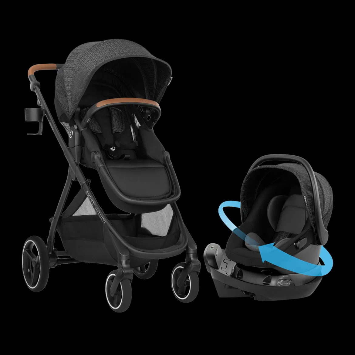 Shyft Intuiti Travel System with Revolve180 LiteMax NXT Rotational Infant Car Seat