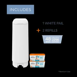 Signature Diaper Pail Gift Set with 48 Refill Bags