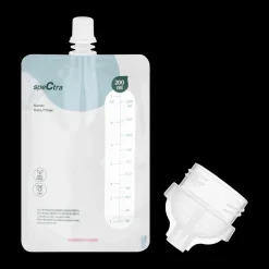 Simple Store Breast Milk Collection Storage Bags with Bottle Connector - 10ct