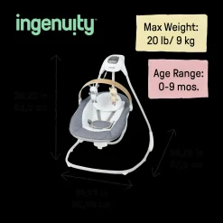 SimpleComfort Compact Soothing Baby Swing