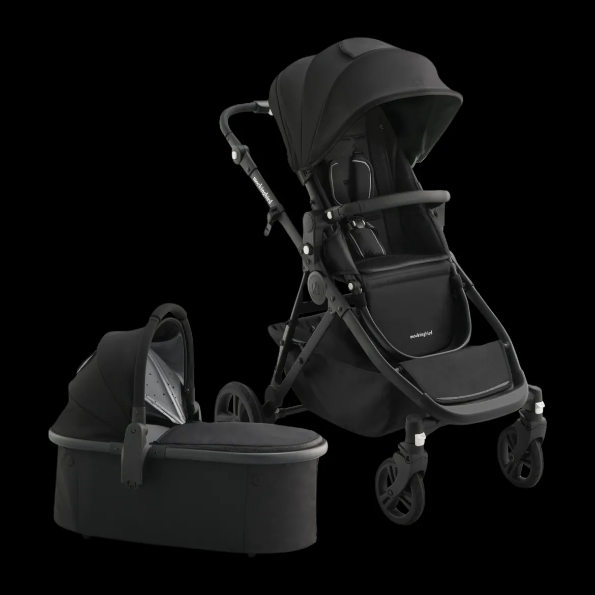 Single-to-Double Stroller 3.0 and Bassinet Bundle