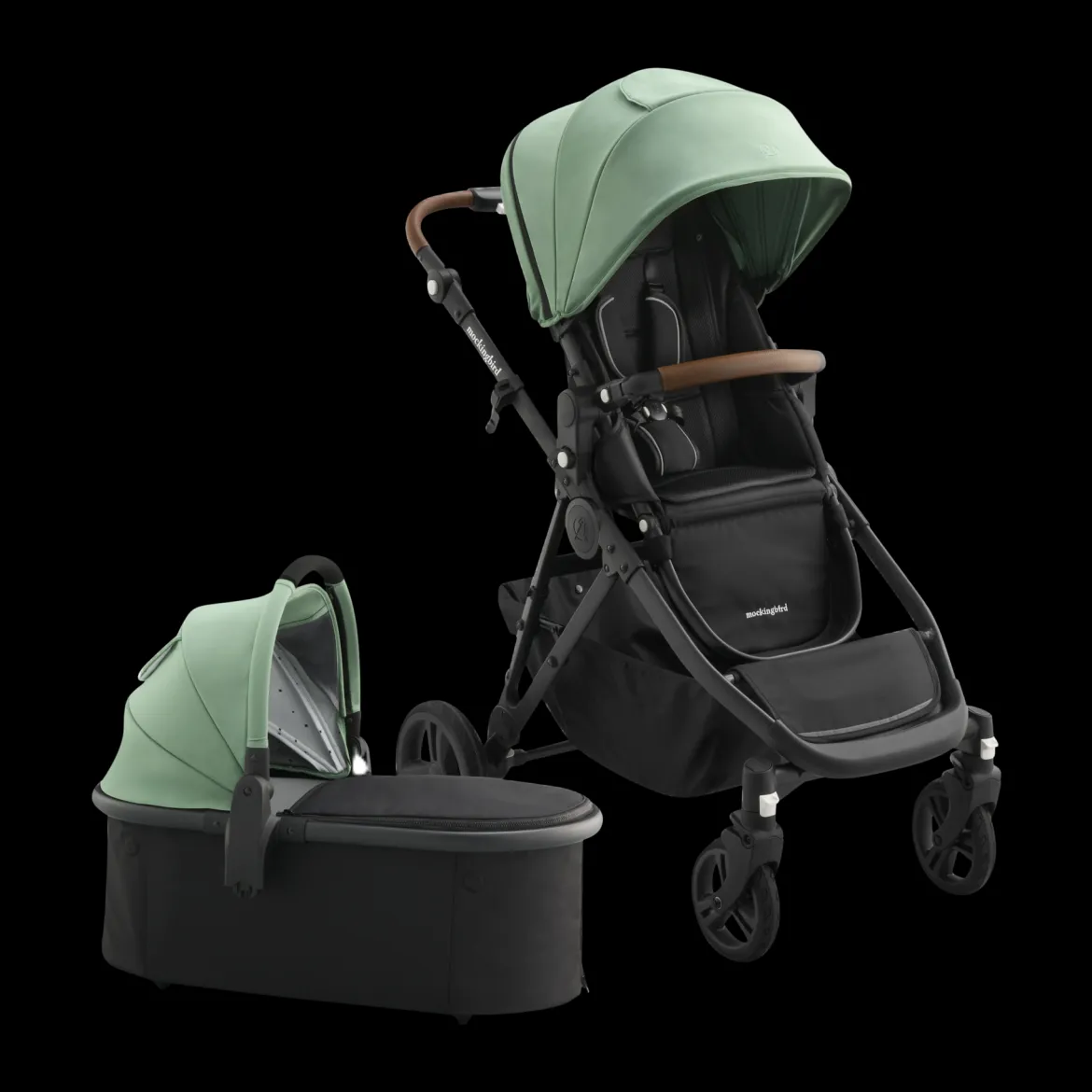 Single-to-Double Stroller 3.0 and Bassinet Bundle