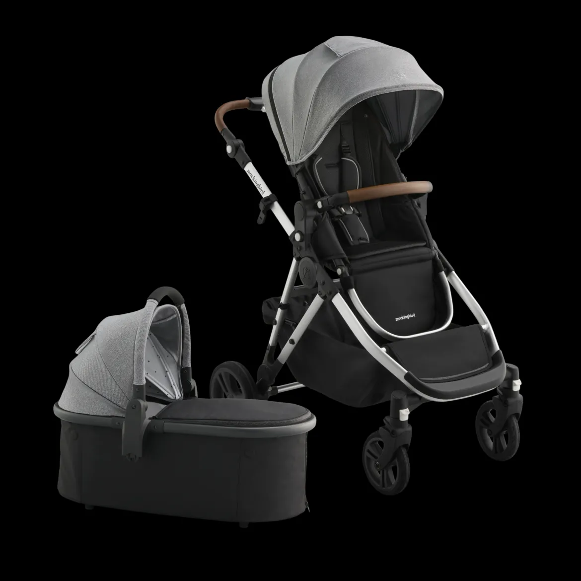 Single-to-Double Stroller 3.0 and Bassinet Bundle