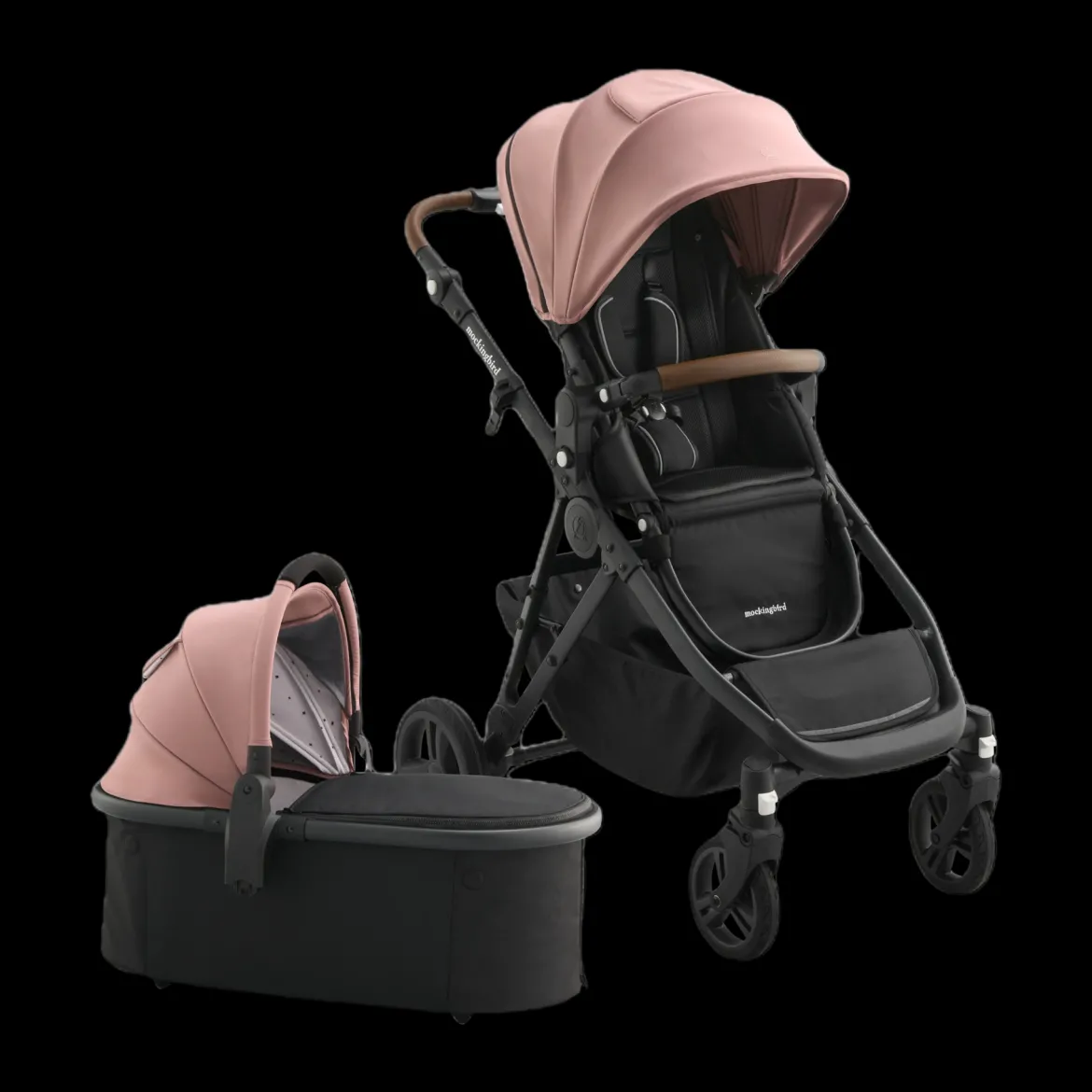 Single-to-Double Stroller 3.0 and Bassinet Bundle