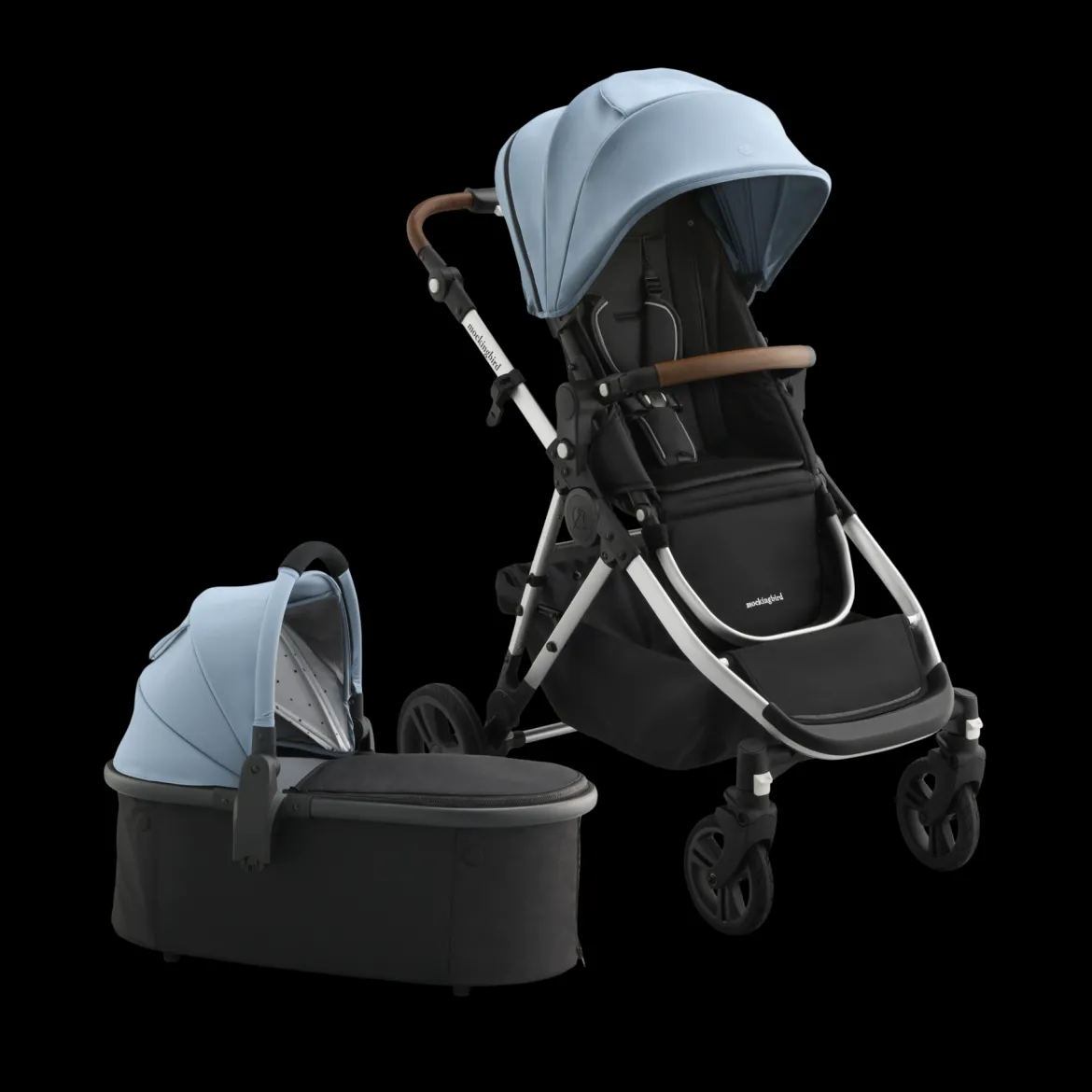 Single-to-Double Stroller 3.0 and Bassinet Bundle
