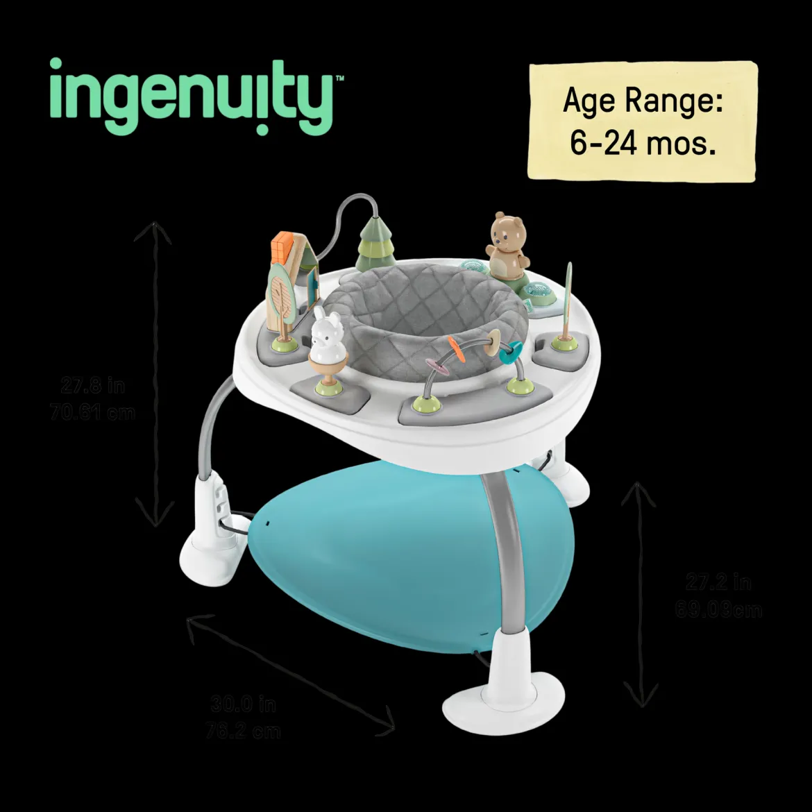 Spring & Sprout 2-in-1 Activity Jumper & Table
