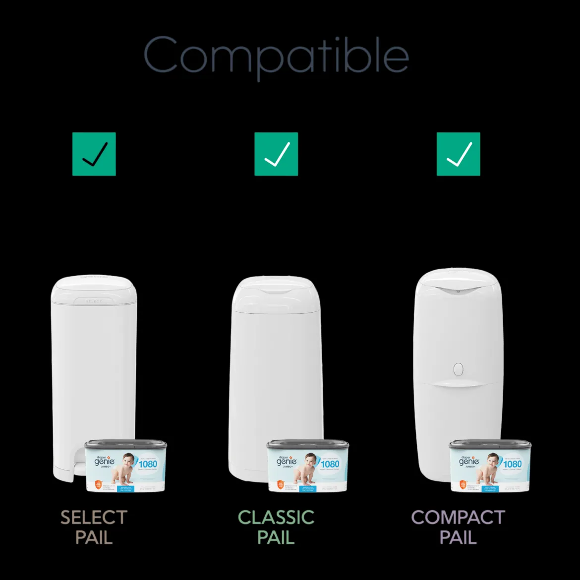 Square Refill Bags (Compatible with Compact, Classic, Select Pails)