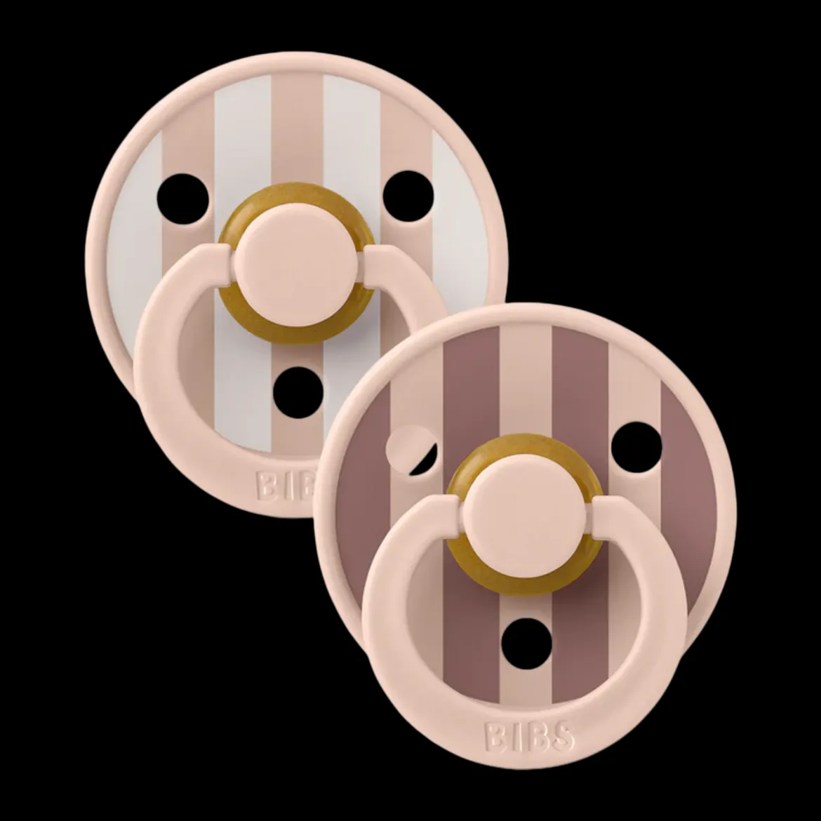 Studio Block Colour Natural Rubber Pacificier (2 Pack)