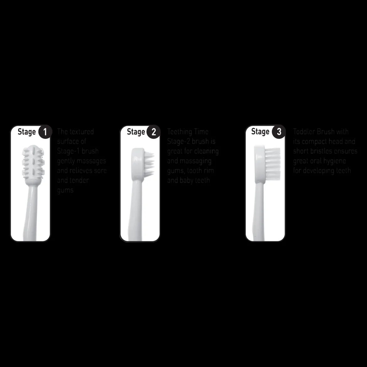 Three Stage Toothbrush Set