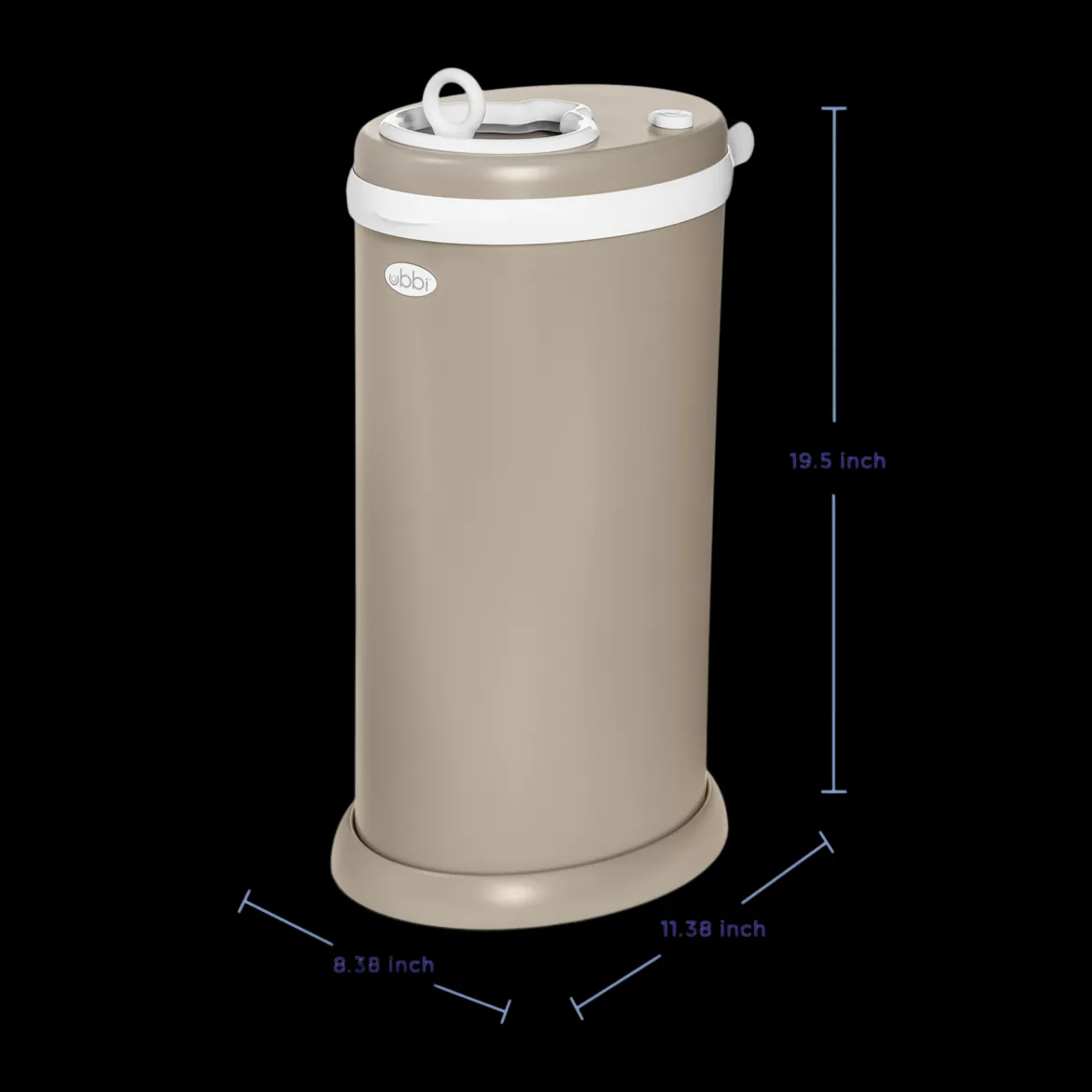 Ubbi x Babylist Matte Steel Diaper Pail