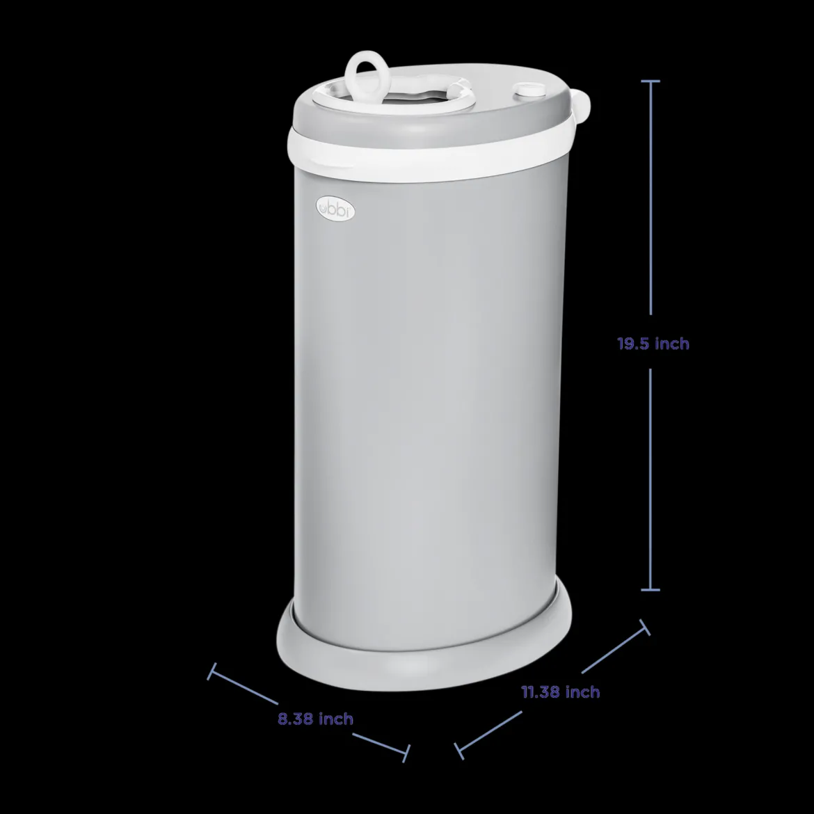 Ubbi x Babylist Matte Steel Diaper Pail