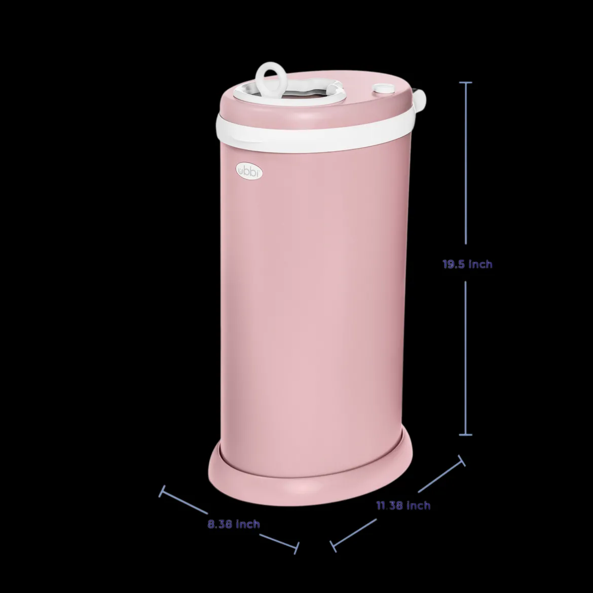 Ubbi x Babylist Matte Steel Diaper Pail