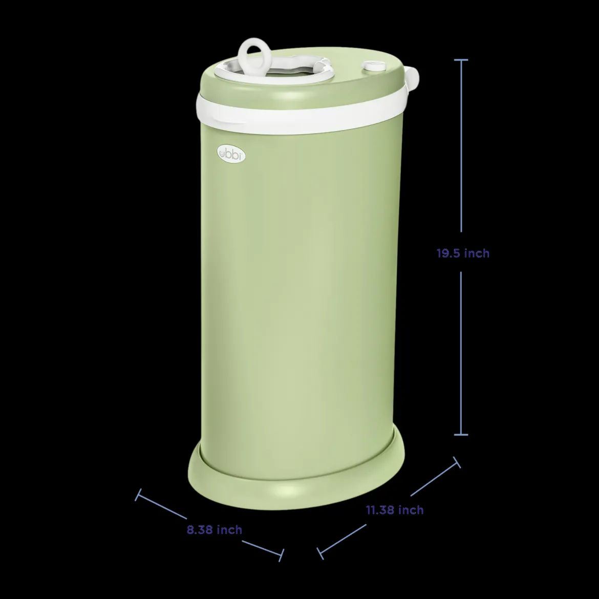 Ubbi x Babylist Matte Steel Diaper Pail