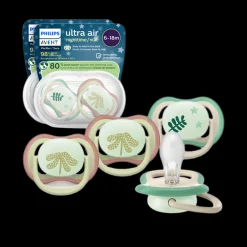Ultra Air Pacifier Night 6-18M (4 Pack)