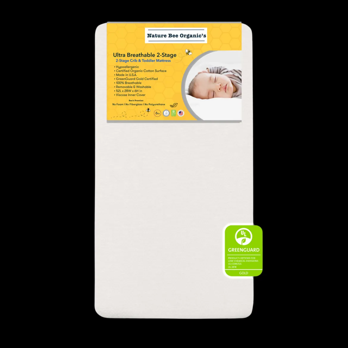 Ultra Breathable Crib & Toddler Mattress