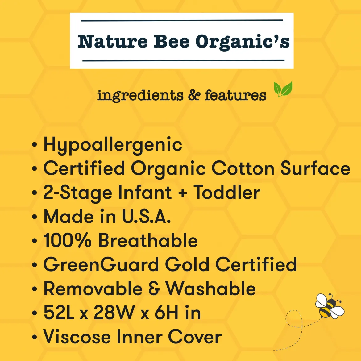 Ultra Breathable Crib & Toddler Mattress