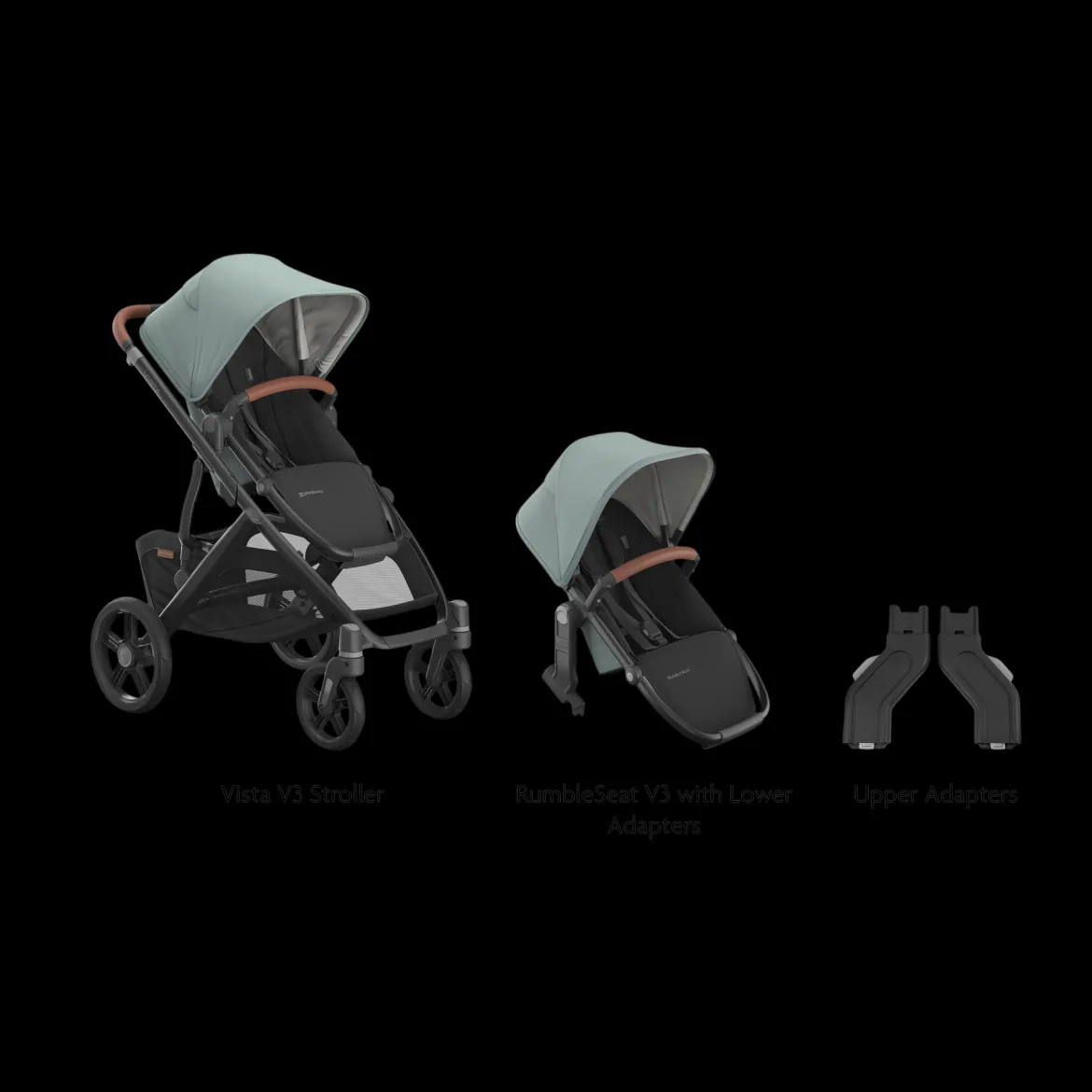 Vista V3 Stroller, RumbleSeat V3 & Upper Adapters