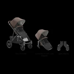Vista V3 Stroller, RumbleSeat V3 & Upper Adapters