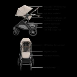 Vista V3 Stroller, RumbleSeat V3 & Upper Adapters