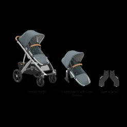 Vista V3 Stroller, RumbleSeat V3 & Upper Adapters