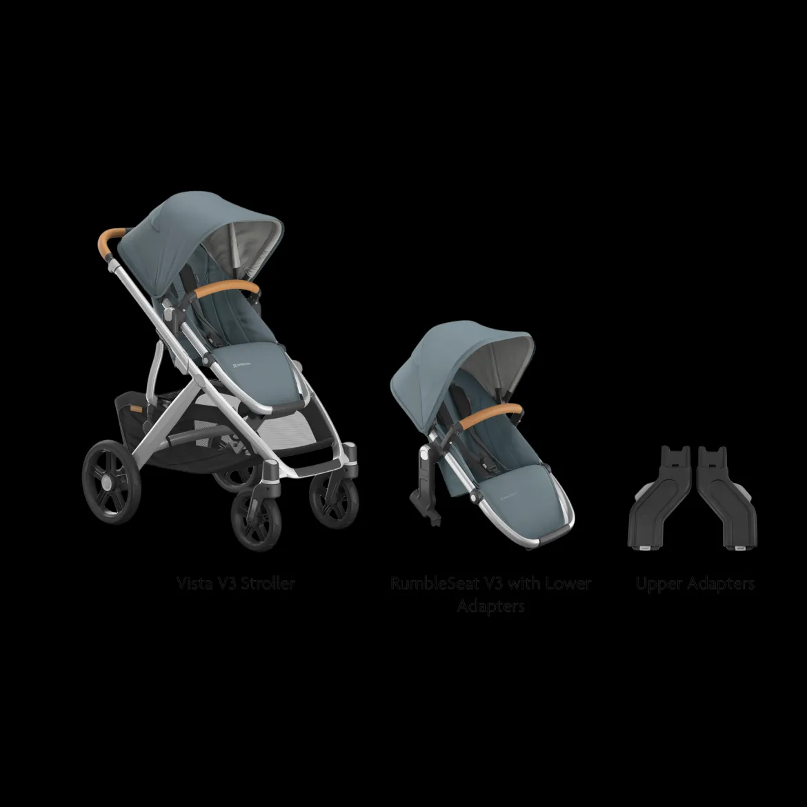 Vista V3 Stroller, RumbleSeat V3 & Upper Adapters