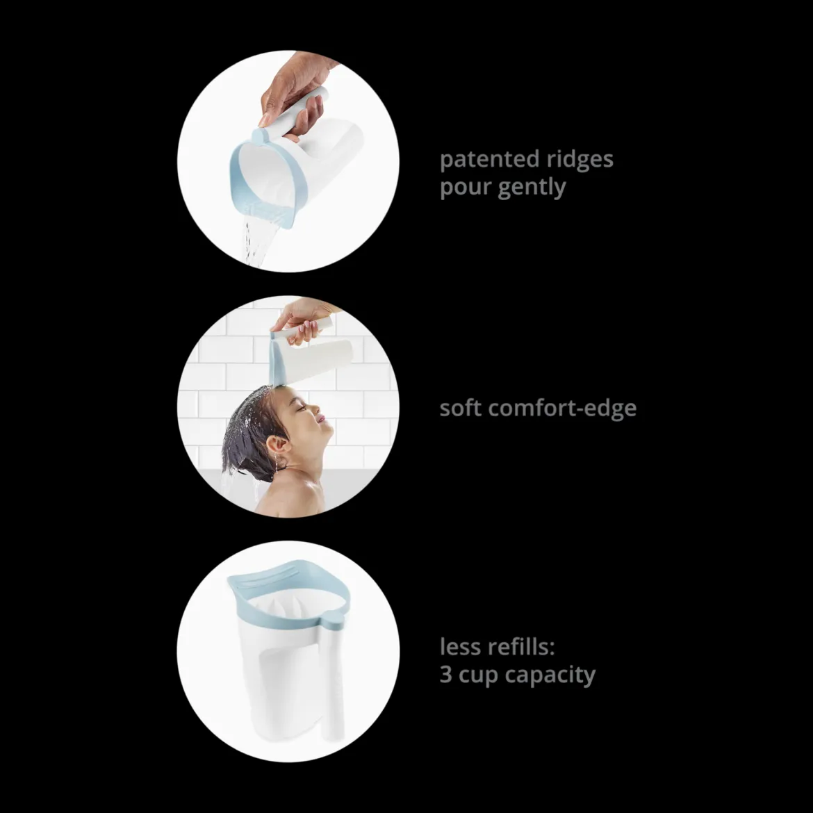 Wave 4-in-1 Bath Tub, Rinser & Spout Cover Bundle